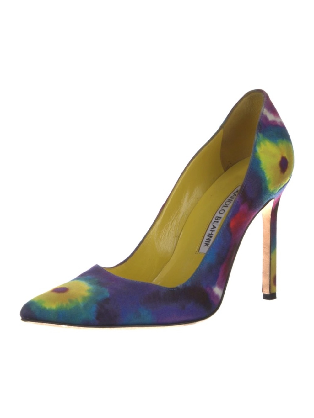 Manolo Blahnik BB 105 Tie Dye Pumps 37 / US 7 Pointed Toe Heels Women’s Shoes